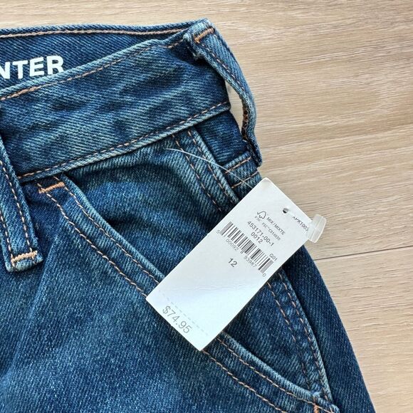 GAP Boys Teen Carpenter Jeans, Medium Wash, Size 12, NWT - Picture 4 of 10